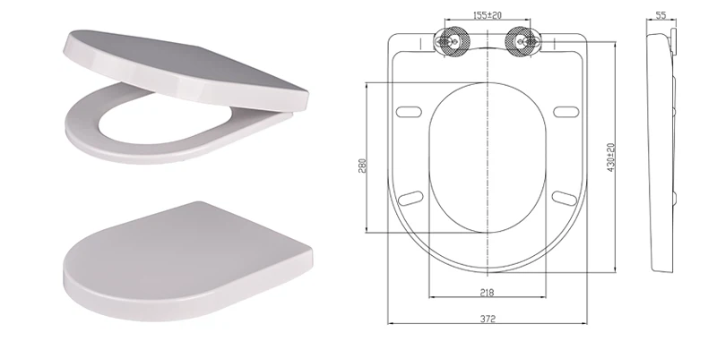 Durable toilet seat Durable toilet seat