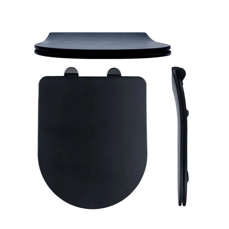 black toilet seat