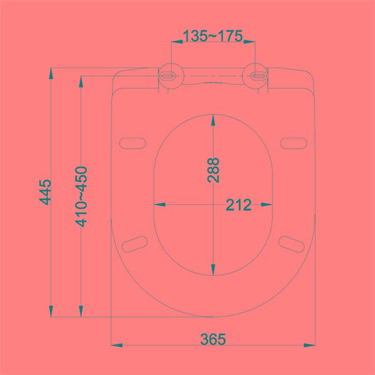 d shape matt black toilet seat size