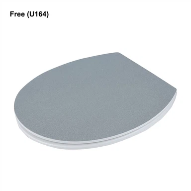 Silver Soft Close Toilet Seat