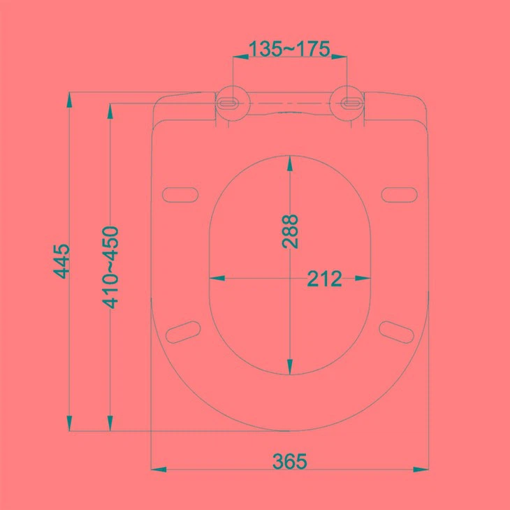 matt black toilet seat size