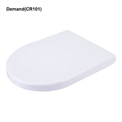 Thermoplast White D Shape Toilet Seat