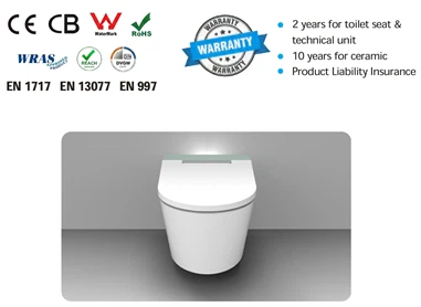 Smart toilet Certified Compliance Smart toilet Certified Compliance