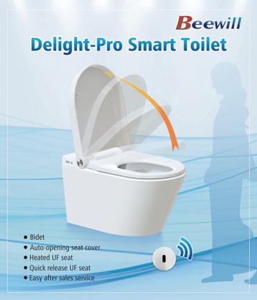 Smart Toilet with Automatic Open Lid Smart Toilet with Automatic Open Lid