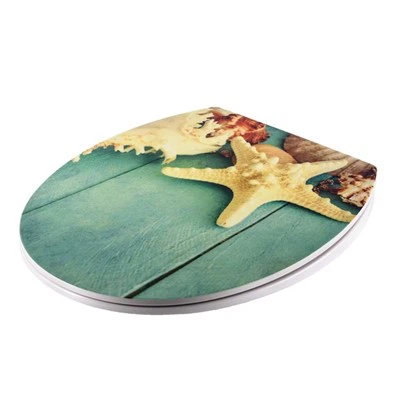 Patterned Soft Close Toilet Seat