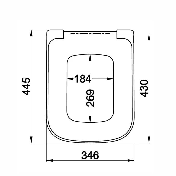 toilet seat square soft close